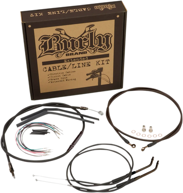 harley davidson softail street bob fxbb [BURLY BRAND] – Jail Bar cable set - 0