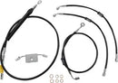 Harley Davidson Fxdrs 114 [LA CHOPPERS] – Standard Schwarz Vinyl Lenkerzug/Bremsleitung Kit