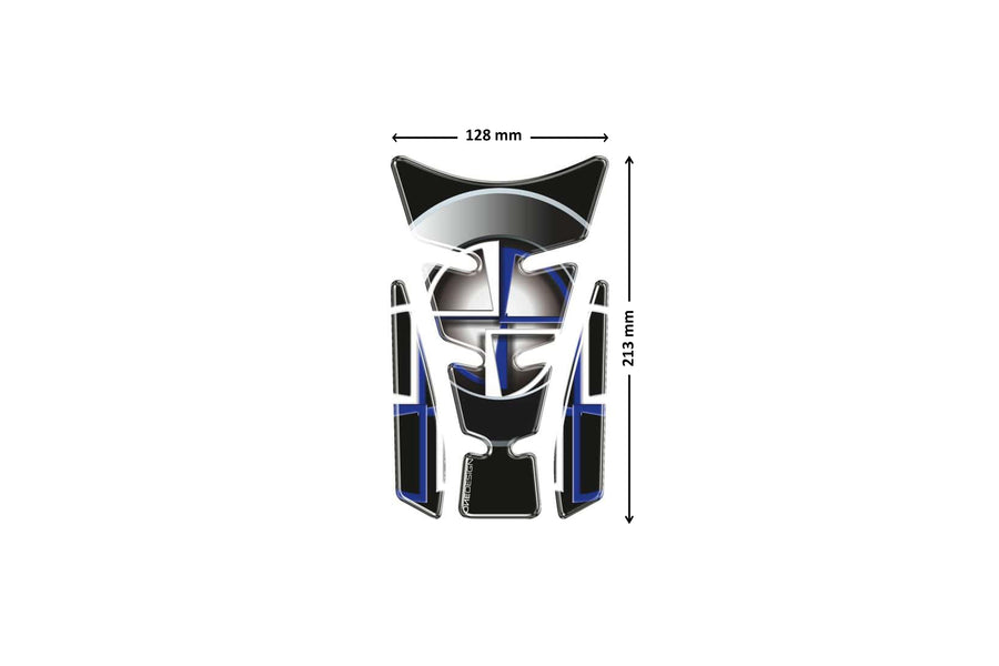 YAMAHA YZF 1000 R THUNDERACE [2002] – Wings tank protector – silver