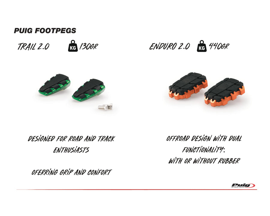 KTM RC 390 [2025] – Vintage footrests – silver
