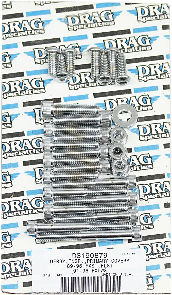 harley davidson fxsts [DRAG SPECIALTIES] - Inner and Outer Primary/Derby/Inspection Cover Bolt Kit