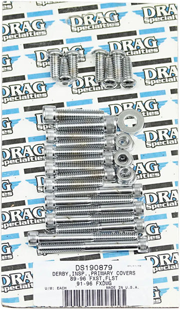 harley davidson fxsts [DRAG SPECIALTIES] - Inner and Outer Primary/Derby/Inspection Cover Bolt Kit - 0
