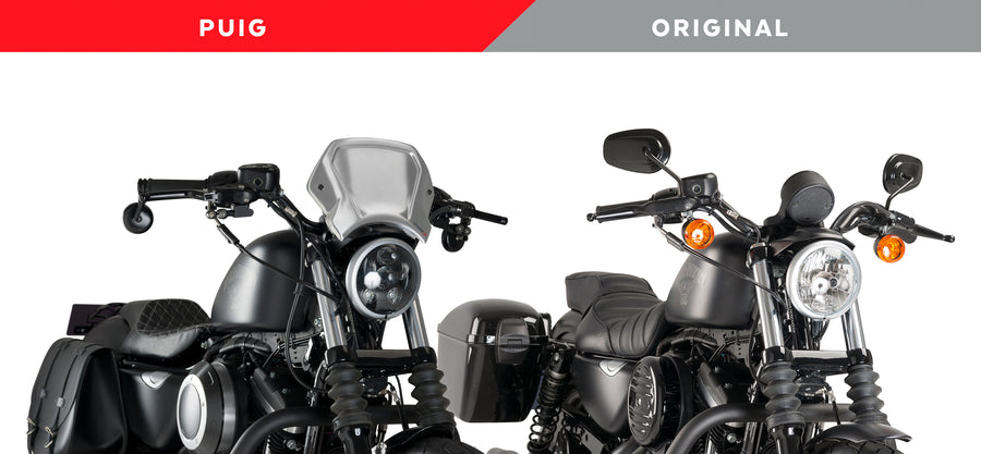 HARLEY DAVIDSON SPORTSTER 883 IRON XL 883 N [2012] – ALU FRONT PLATE – BLACK