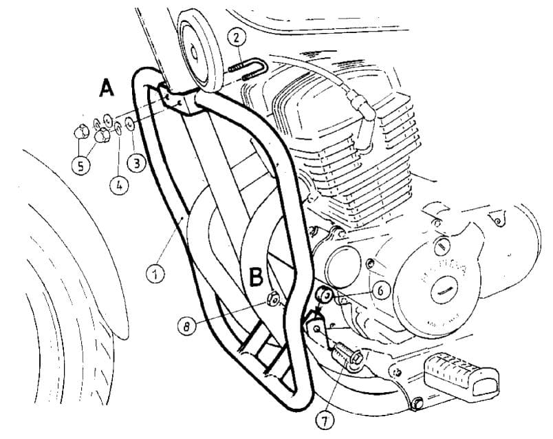 Honda CMX 250 Rebel [1996-2001] - motor protection bar