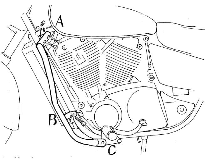 Honda VT 1100 C3 Shadow [1998-2001] - motor protection bar