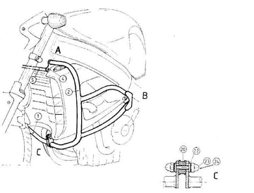 Honda X-11 Eleven [2000-2003]-Motor protection bracket