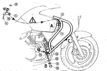 Honda Varadero 125 [2001-2006] - motor protection bar