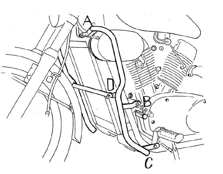 Kawasaki VN 1500 [1988-2004] - motor protection bar