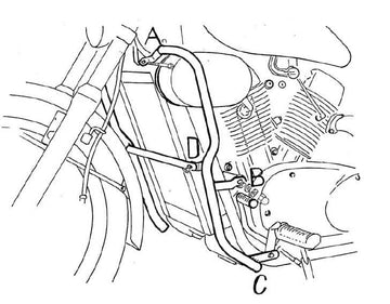 Kawasaki VN 1500 [1988-2004] - motor protection bar