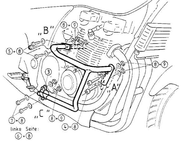 Kawasaki ZR-7 [1999-2003] - Engine guard