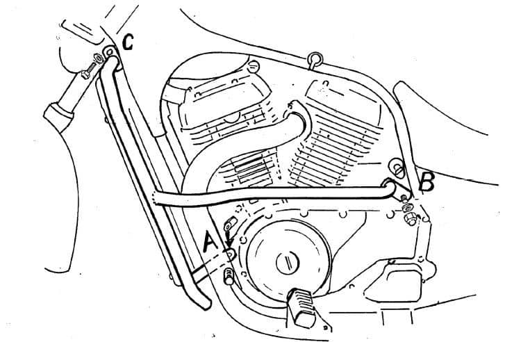 Suzuki VS 750 [1986-2000] - motor protection bar
