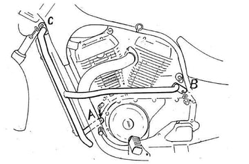 Suzuki VS 600 GLP Intruder [1995-1997] - motor protection bar