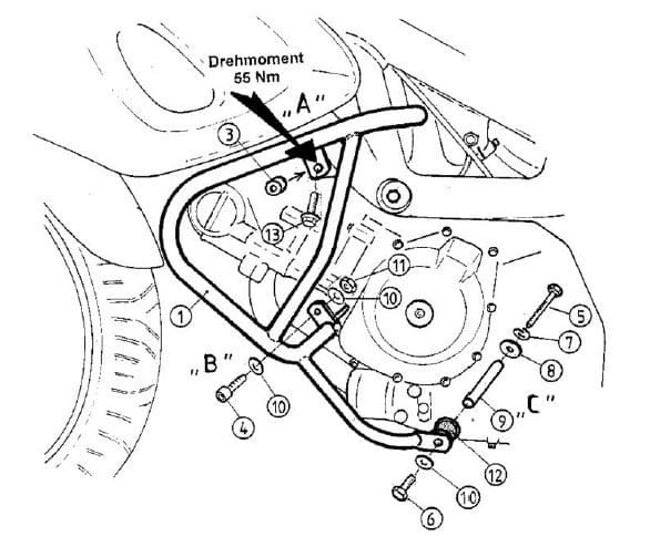 Suzuki SV 650 [1999-2002] - motor protection bar