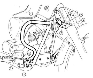 Yamaha XVS 125 [2000-2004] - motor protection bar