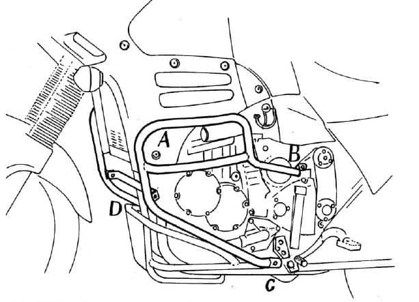 Triumph Tiger [1993-1998] - motor protection bar