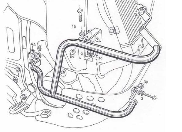Honda XRV 650 [1988-1992] - motor protection bar