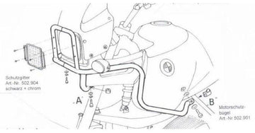 BMW R 850 GS [1994-2000] - tank protection bar
