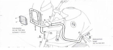 BMW R 850 GS [1994-2000] - tank protection bar - 0