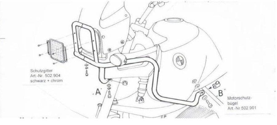 BMW R 850 GS [1994-2000] - tank protection bar