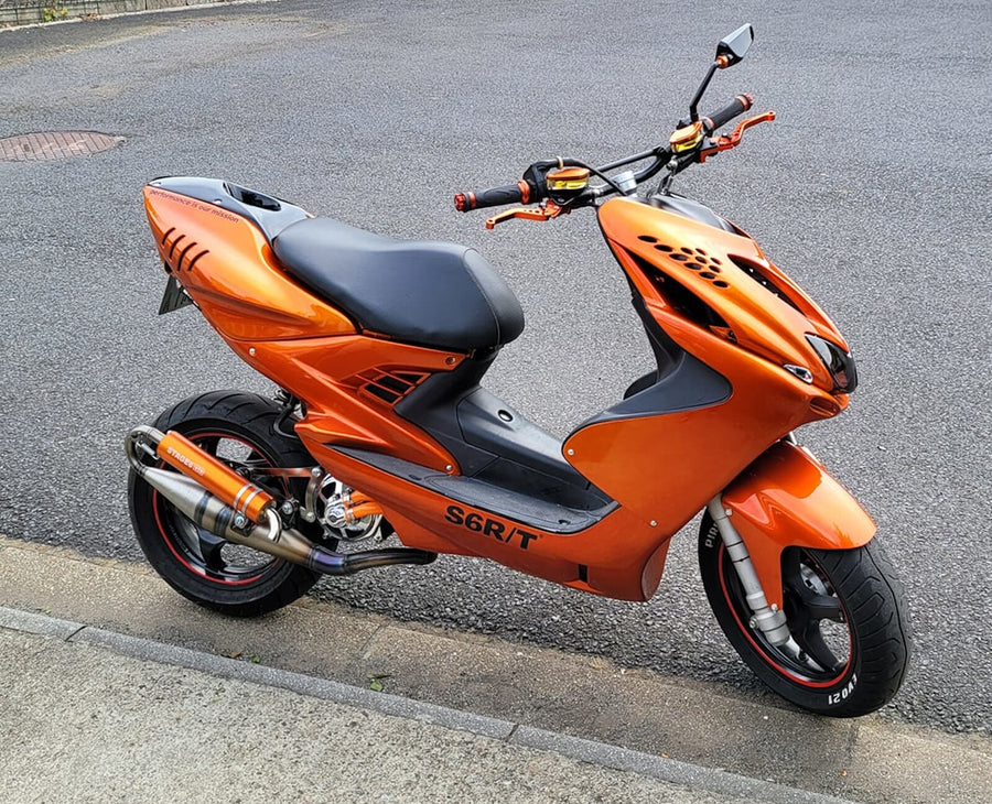 MBK Nitro 50 2T LC CAT [2004–] - Auspuff Pro Replica MK2 Orange