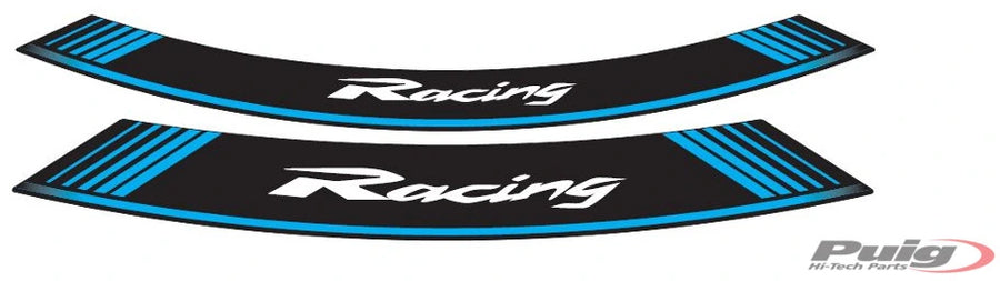 PUIG Racing Felgenrandaufkleber – Universal | Blau | PUIG 5531A