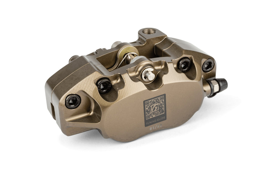 MBK Nitro 50 2T LC [2000–] - 4-Kolben-Bremssattel mit Adapter eloxiert
