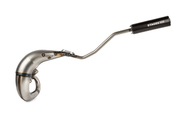 Rieju SMX SM Pro 50 2T AM6 - Auspuff Streetrace High Mount links schwarz
