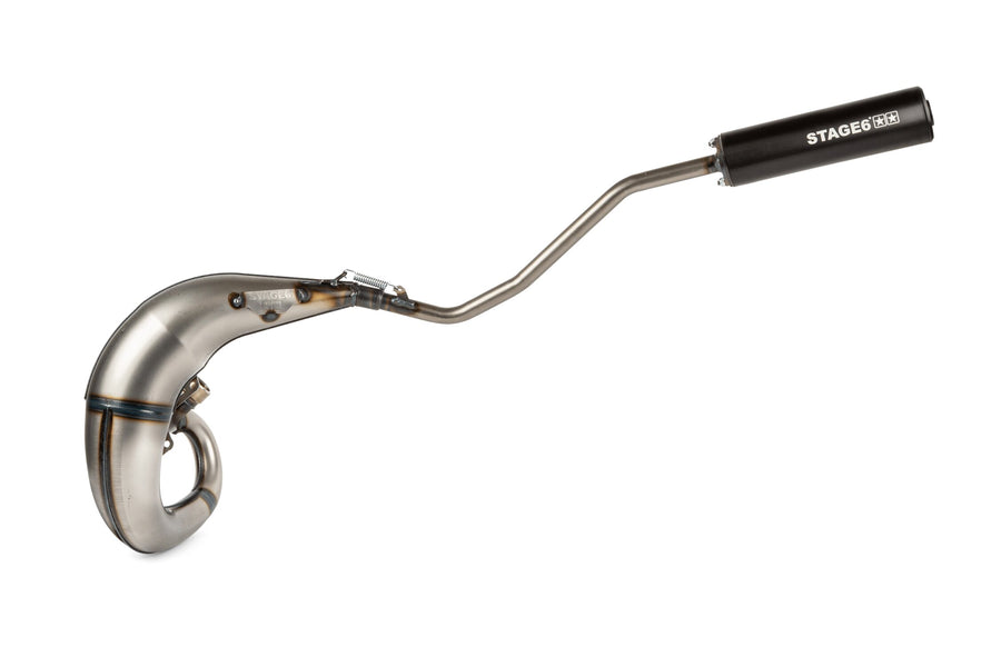Rieju SMX SM Pro 50 2T AM6 - Auspuff Streetrace High Mount links schwarz