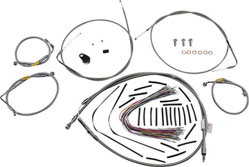 harley davidson touring [BURLY BRAND] - handle fitting set for older touring models with Bagger Bar handlebars - 0