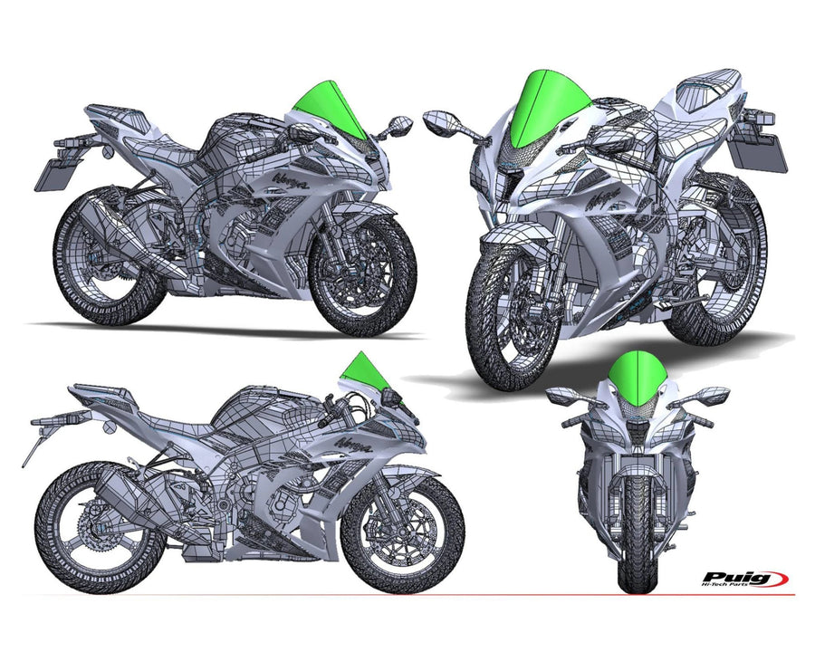 KAWASAKI ZX-10RR NINJA PERFORMANCE [2018] – R-Racer screen – heavily tinted