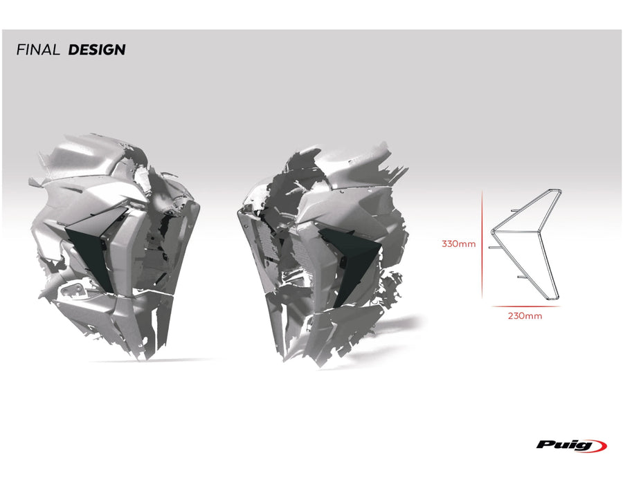 DUCATI STREETFIGHTER V2 [2024] – Naked fairing windshield side
