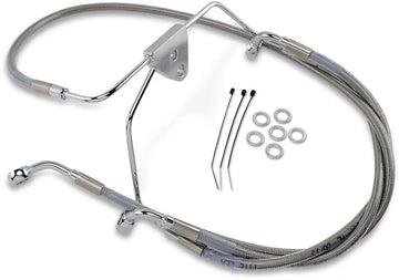 harley davidson flhtc [DRAG SPECIALTIES] - Stainless steel extended brake line kit - 0