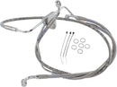 harley davidson flhtc [DRAG SPECIALTIES] - Stainless steel extended brake line kit-1