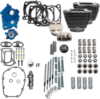 Harley-Davidson FLHTCUTG 1750 Tri Glide Ultra 107 [2018, 2019] - 132" Power Package Motorleistungs-Kit – Oberfläche: Black Granite – Bild 8