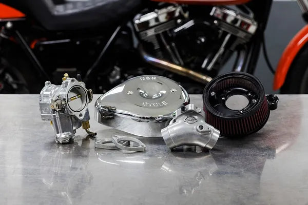 Harley-Davidson FXSTS 1450 Softail Springer [2004-2005] - Super E Vergaser mit Stealth Luftfilter-Kit – Bild 4