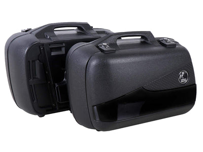 Side cases [Hepco & Becker] - case set Junior Flash black Enduro 30L/40R – universal