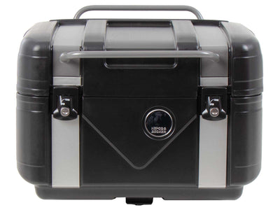 Topcase [Hepco & Becker] - Gobi Black Edition with silver inlays - for topcase carriers
