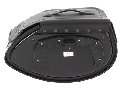 Motorcycle bag [Hepco & Becker] - Leather Buffalo black left - tube pannier holder