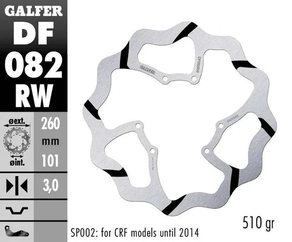 Red Moto CRF 450 RX Enduro [2017-2018, 2019-2020] - Oversize Wave® Bremsscheibe – Bild 4