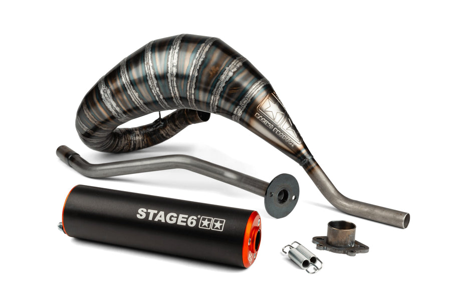 Aprilia RX 50 2T D50B1 [2006–] - Exhaust 80-90 orange/black