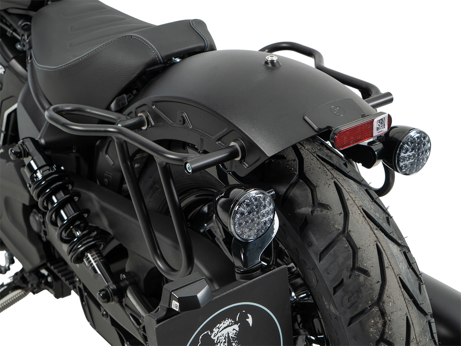 Indian Sport Scout [2025-2026] - Set: Ledertaschenhalter Cutout schwarz inkl. Rugged Ledertaschen schwarz