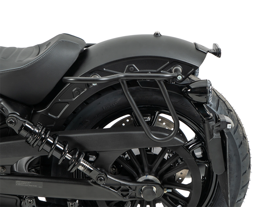 Indian Sport Scout [2025-2026] - Set: Ledertaschenhalter Cutout schwarz inkl. Rugged Ledertaschen schwarz