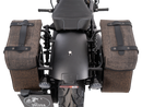 Indian 101 Scout [2025-2026] - Set: Ledertaschenhalter Cutout schwarz inkl. Rugged Ledertaschen braun