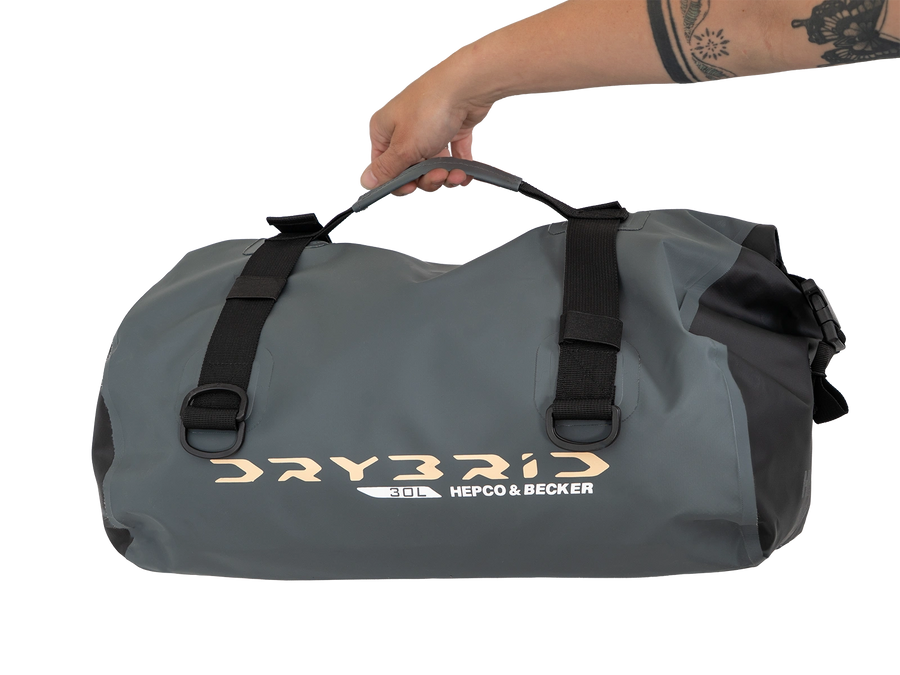 Motorcycle bag [Hepco & Becker] - Drybrid Bag 30L motorcycle luggage roll waterproof - strap attachment