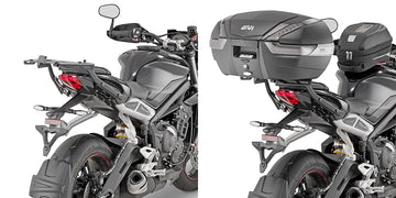 Triumph Street Triple 765 RX [2025–2026] – Topcaseträger für Monokey oder Monolock
