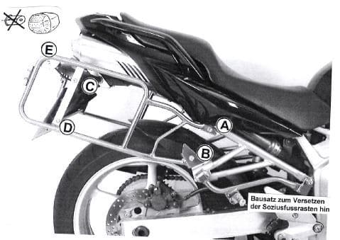Yamaha FZ 6 [2004-2006] - suitcase carrier