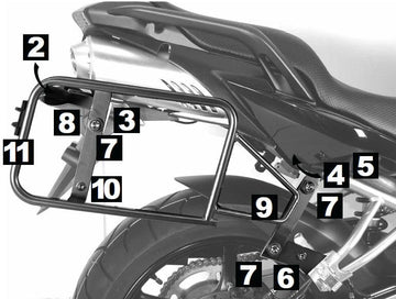 Yamaha FZ 6 [2007-2009]-Lock-IT case carrier - 0