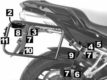 Yamaha FZ 6 [2007-2009]-Lock-IT case carrier
