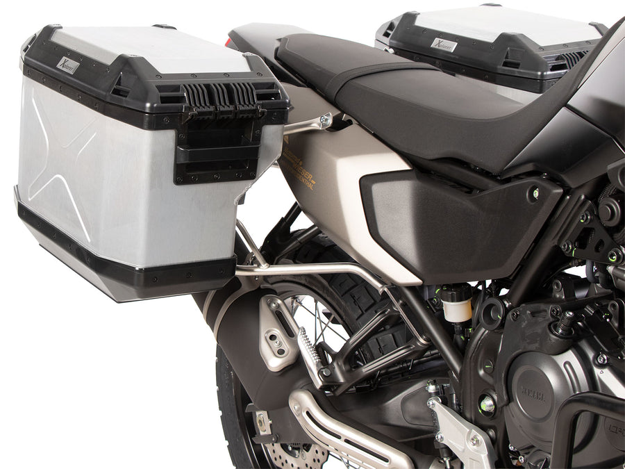 Yamaha Ténéré 700 [2025-2026] - Kofferträgerset Cutout Edelstahl inkl. Xplorer Cutout Kofferset silber