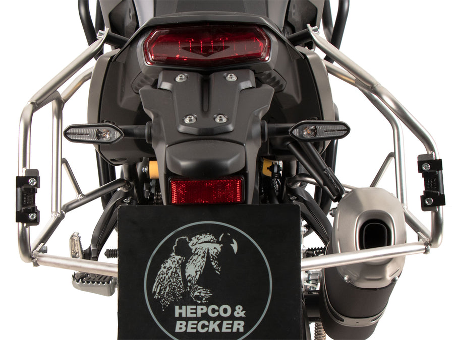 Yamaha Ténéré 700 [2025-2026] - Kofferträgerset Cutout Edelstahl inkl. Xplorer Cutout Kofferset silber